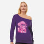 Pink Claw Machine-Womens-Off Shoulder-Sweatshirt-eduely