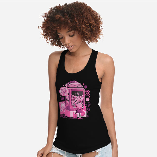 Pink Claw Machine-Womens-Racerback-Tank-eduely