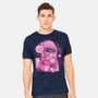 Pink Claw Machine-Mens-Heavyweight-Tee-eduely