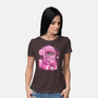 Pink Claw Machine-Womens-Basic-Tee-eduely