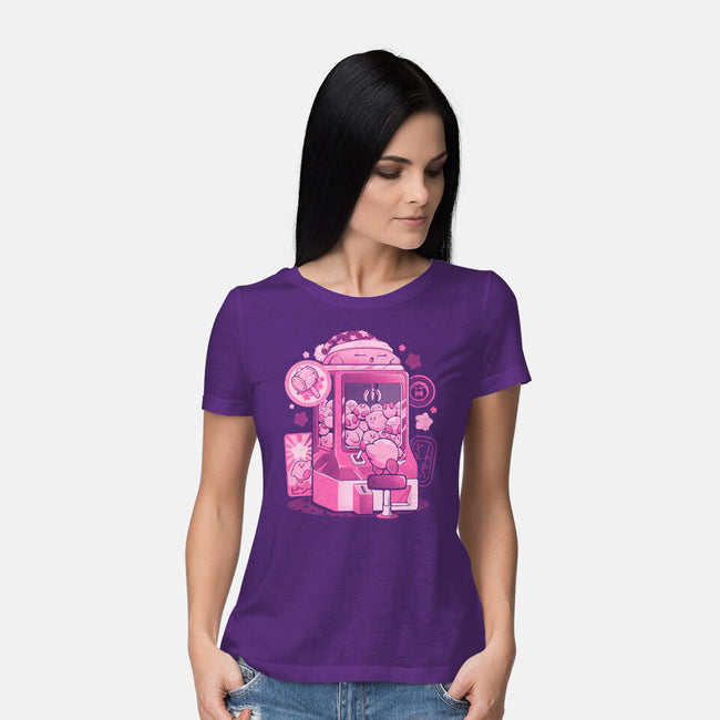 Pink Claw Machine-Womens-Basic-Tee-eduely