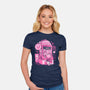 Pink Claw Machine-Womens-Fitted-Tee-eduely