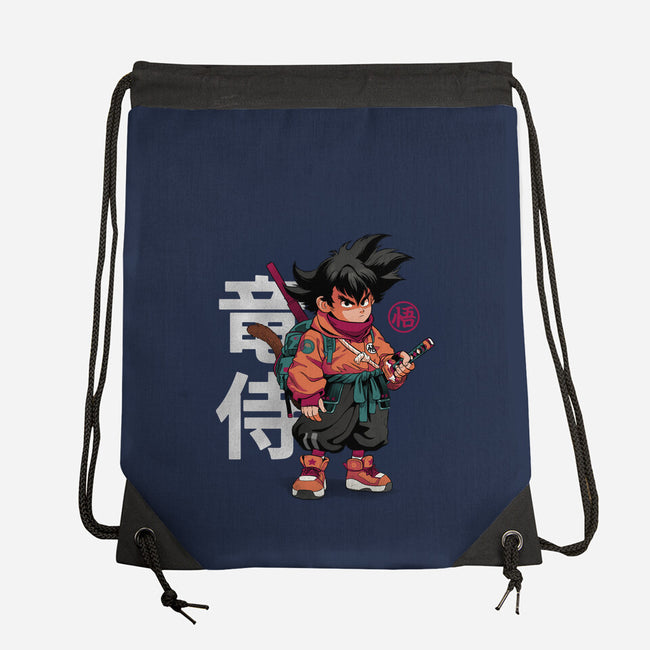 Samurai Dragon-None-Drawstring-Bag-Bruno Mota