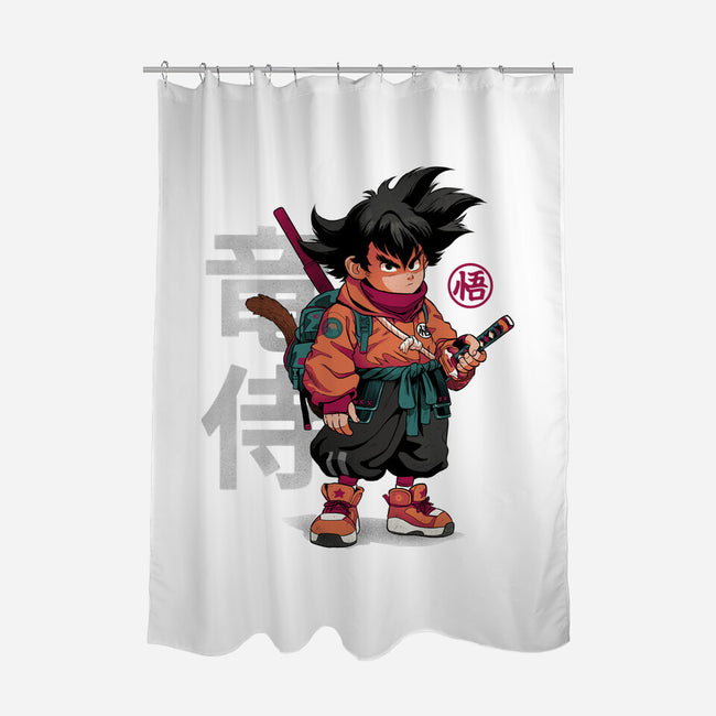 Samurai Dragon-None-Polyester-Shower Curtain-Bruno Mota