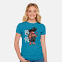 Samurai Dragon-Womens-Fitted-Tee-Bruno Mota