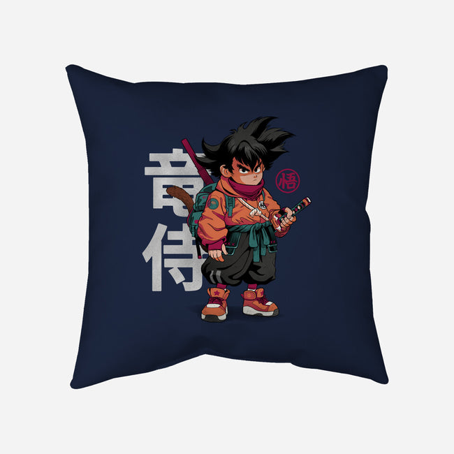 Samurai Dragon-None-Non-Removable Cover w Insert-Throw Pillow-Bruno Mota