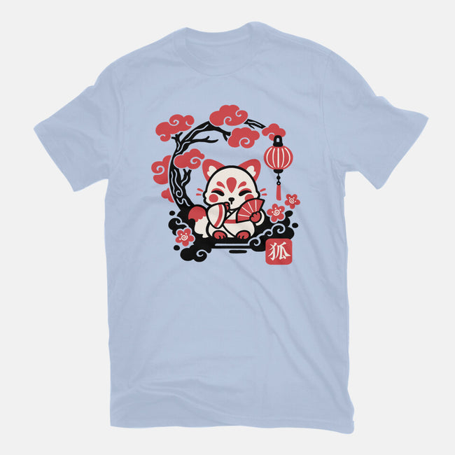 Kokeshi Kitsune-Womens-Basic-Tee-NemiMakeit