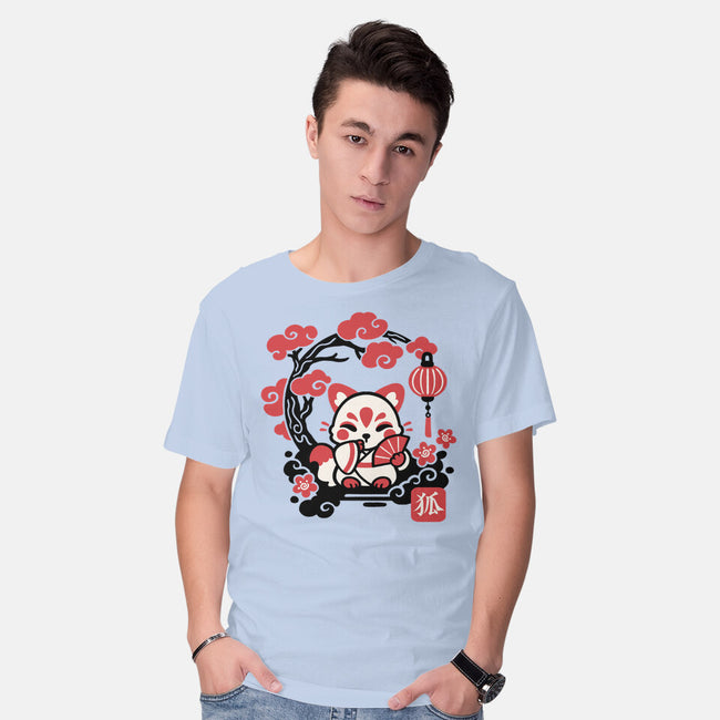 Kokeshi Kitsune-Mens-Basic-Tee-NemiMakeit