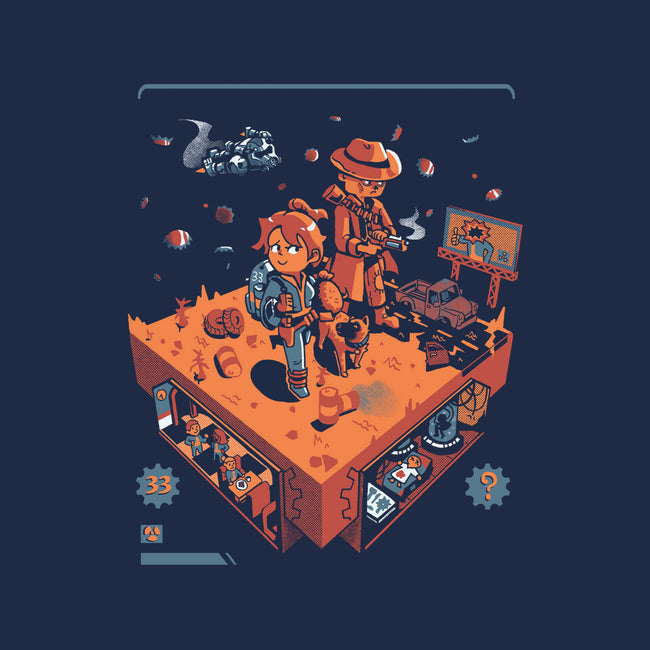 Isometric Fallout Wasteland-None-Stretched-Canvas-Heyra Vieira
