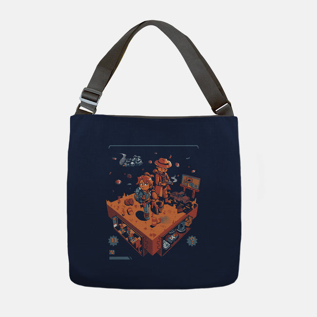 Isometric Fallout Wasteland-None-Adjustable Tote-Bag-Heyra Vieira