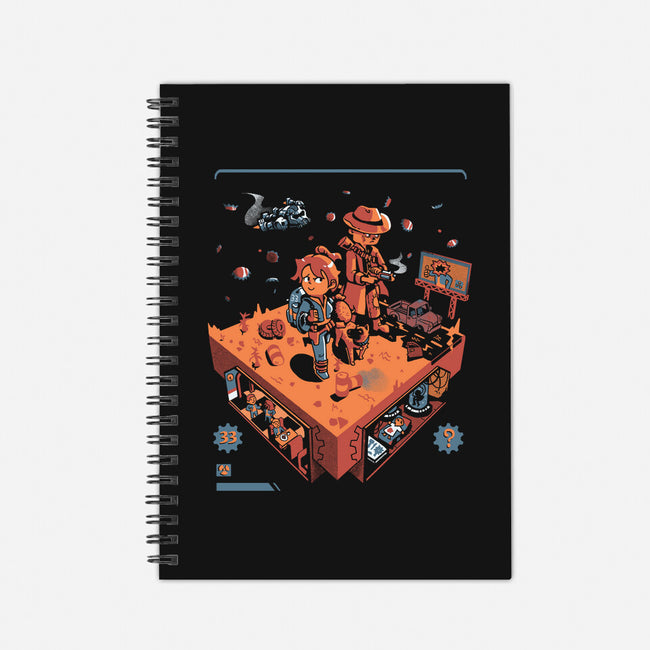 Isometric Fallout Wasteland-None-Dot Grid-Notebook-Heyra Vieira