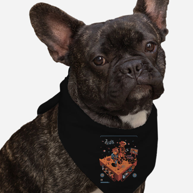 Isometric Fallout Wasteland-Dog-Bandana-Pet Collar-Heyra Vieira