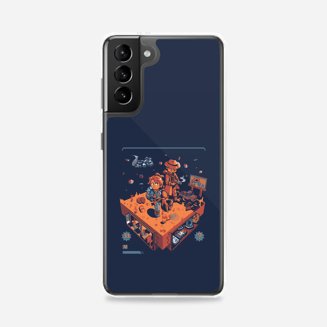 Isometric Fallout Wasteland-Samsung-Snap-Phone Case-Heyra Vieira