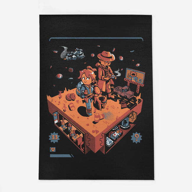 Isometric Fallout Wasteland-None-Outdoor-Rug-Heyra Vieira