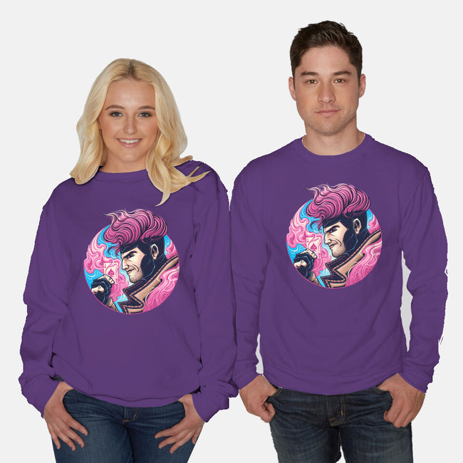 Master Of Cards-Unisex-Crew Neck-Sweatshirt-glitchygorilla