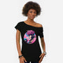 Master Of Cards-Womens-Off Shoulder-Tee-glitchygorilla