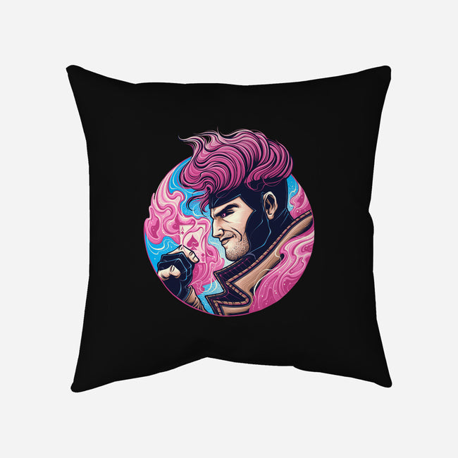 Master Of Cards-None-Non-Removable Cover w Insert-Throw Pillow-glitchygorilla