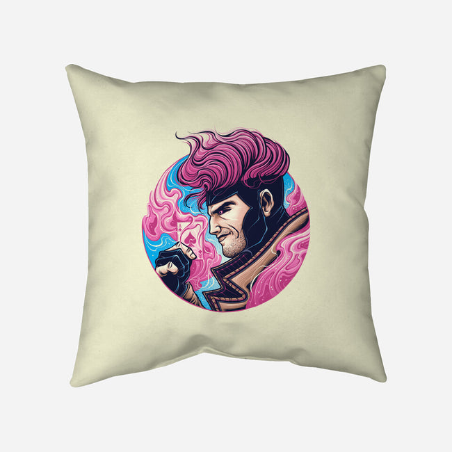 Master Of Cards-None-Non-Removable Cover w Insert-Throw Pillow-glitchygorilla