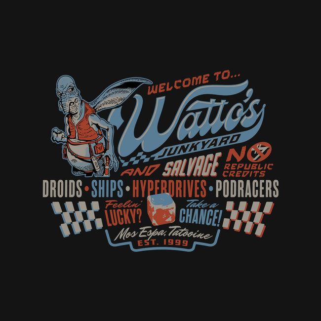 Watto's Junkyard-Womens-Fitted-Tee-Wheels