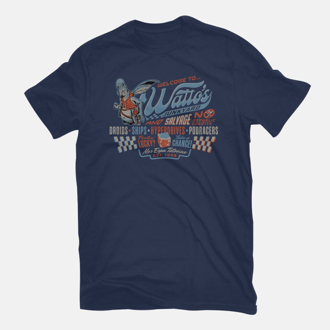 Watto's Junkyard-Womens-Basic-Tee-Wheels