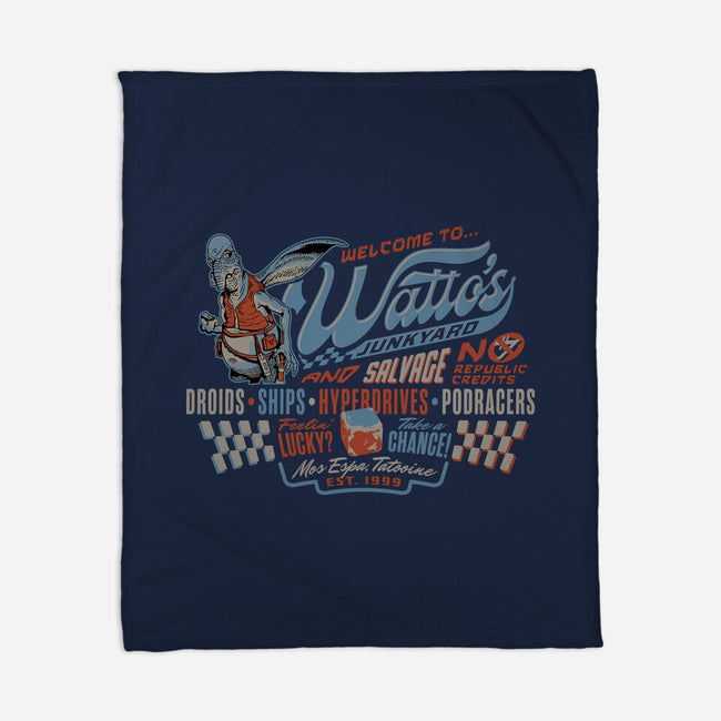 Watto's Junkyard-None-Fleece-Blanket-Wheels