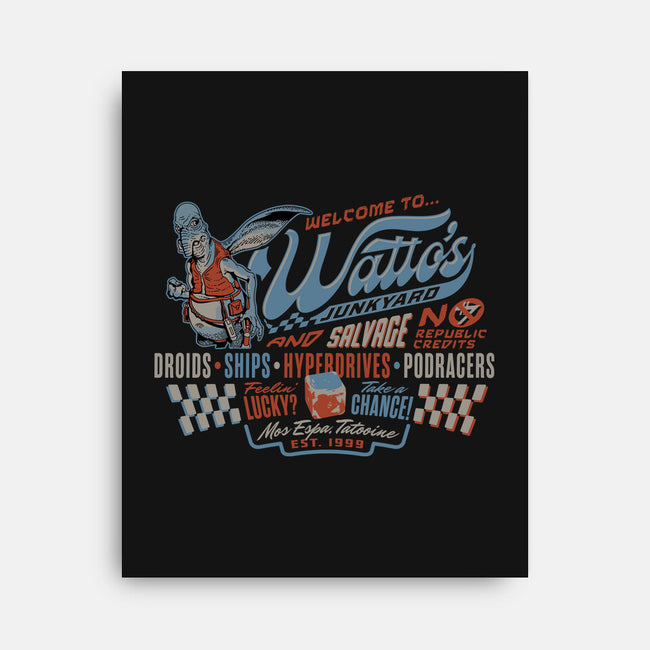 Watto's Junkyard-None-Stretched-Canvas-Wheels