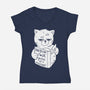 Nice Way To Say-Womens-V-Neck-Tee-eduely