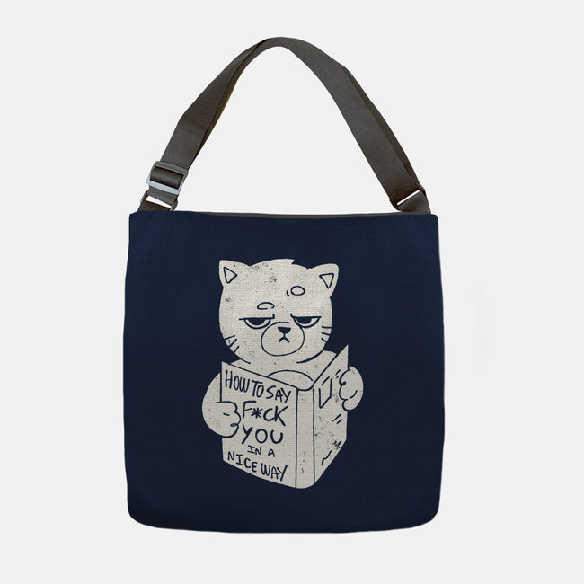 Nice Way To Say-None-Adjustable Tote-Bag-eduely