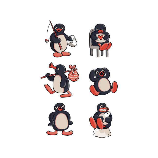 Penguin Moods-None-Outdoor-Rug-Arigatees