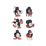 Penguin Moods-None-Glossy-Sticker-Arigatees