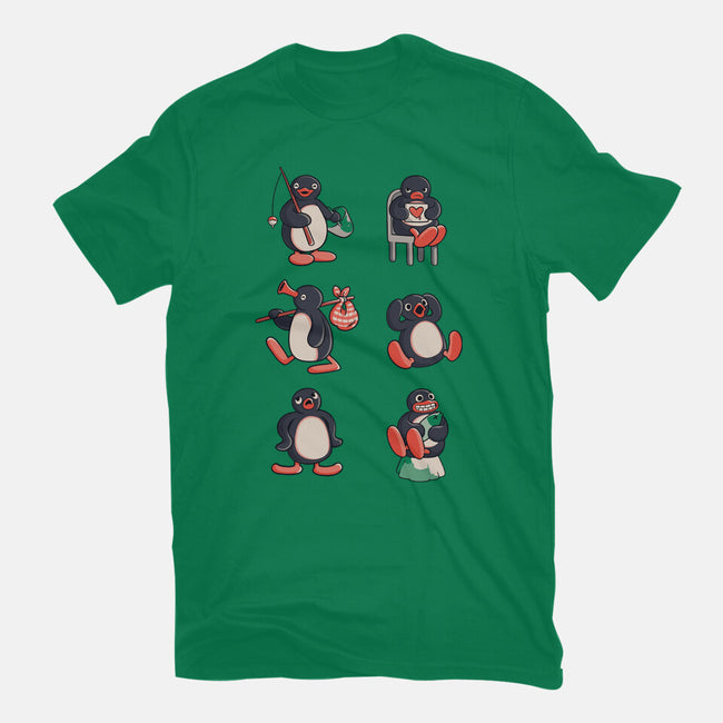 Penguin Moods-Unisex-Basic-Tee-Arigatees