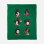 Penguin Moods-None-Fleece-Blanket-Arigatees