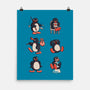 Penguin Moods-None-Matte-Poster-Arigatees