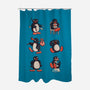 Penguin Moods-None-Polyester-Shower Curtain-Arigatees