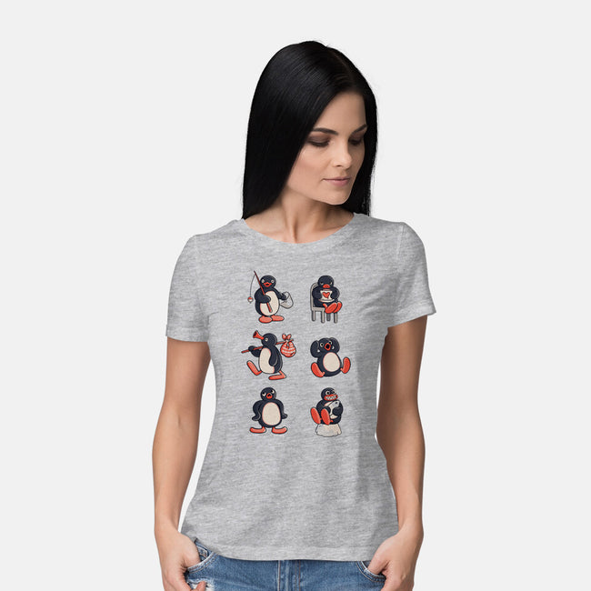 Penguin Moods-Womens-Basic-Tee-Arigatees