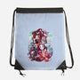 White Dragon Samurai-None-Drawstring-Bag-Bruno Mota