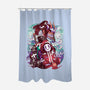 White Dragon Samurai-None-Polyester-Shower Curtain-Bruno Mota