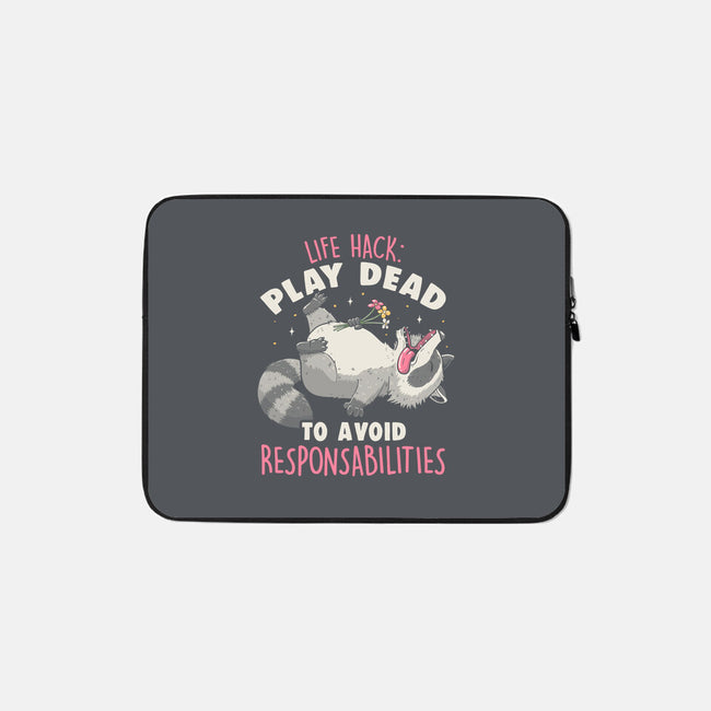 Play Dead-None-Zippered-Laptop Sleeve-koalastudio