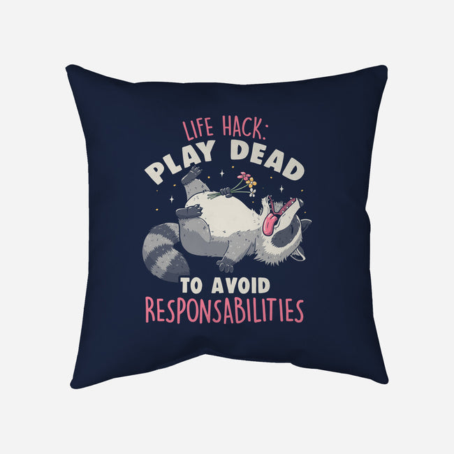 Play Dead-None-Non-Removable Cover w Insert-Throw Pillow-koalastudio