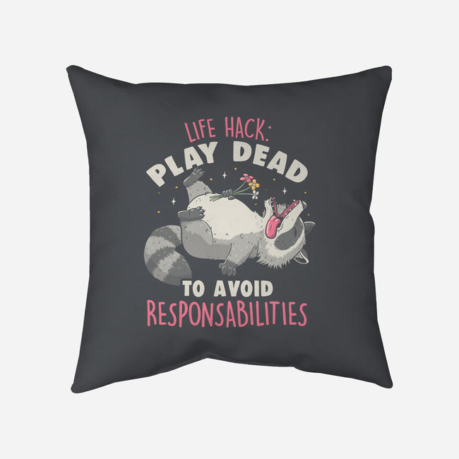 Play Dead-None-Removable Cover w Insert-Throw Pillow-koalastudio