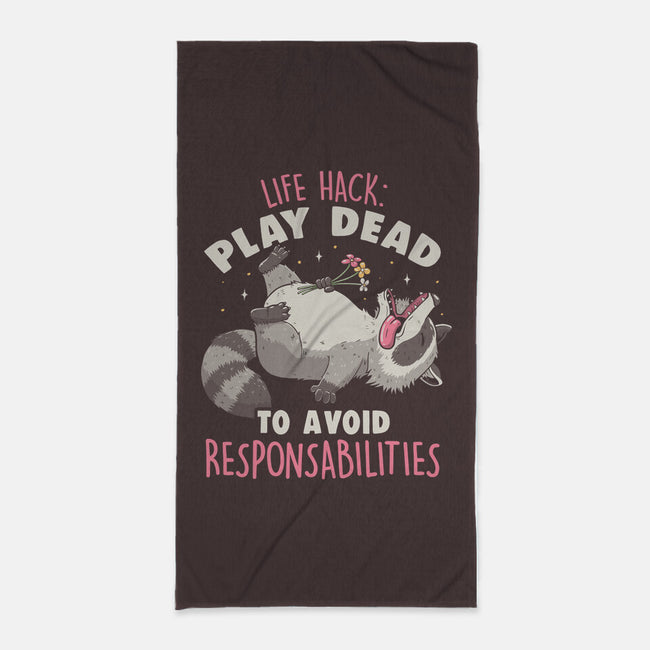 Play Dead-None-Beach-Towel-koalastudio