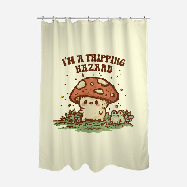 Tripping Hazard-None-Polyester-Shower Curtain-kg07