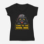 Bark Side-Womens-V-Neck-Tee-erion_designs