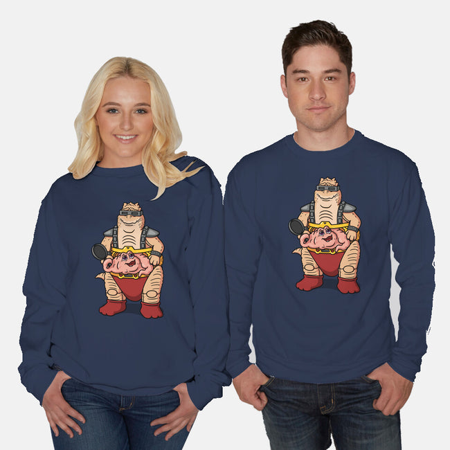 Not The Brain-Unisex-Crew Neck-Sweatshirt-Raffiti