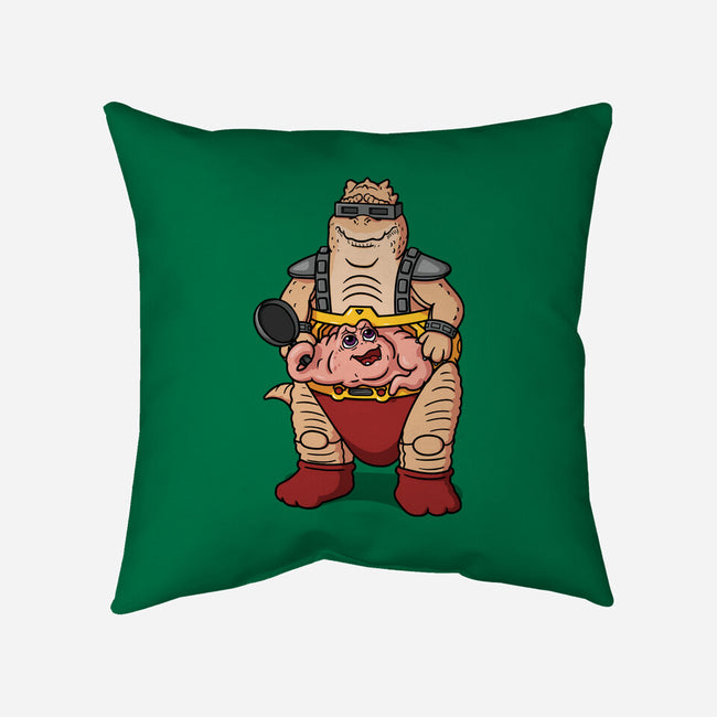 Not The Brain-None-Removable Cover-Throw Pillow-Raffiti