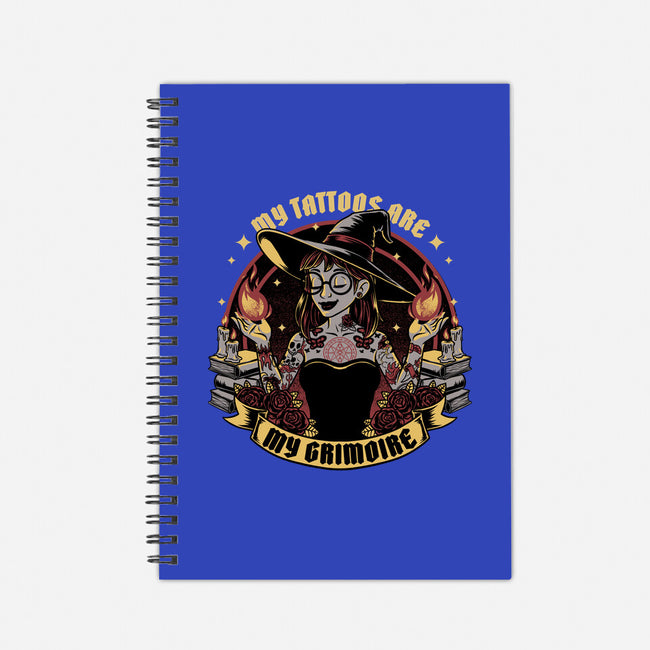 Witch Tattoo Grimoire-None-Dot Grid-Notebook-Studio Mootant