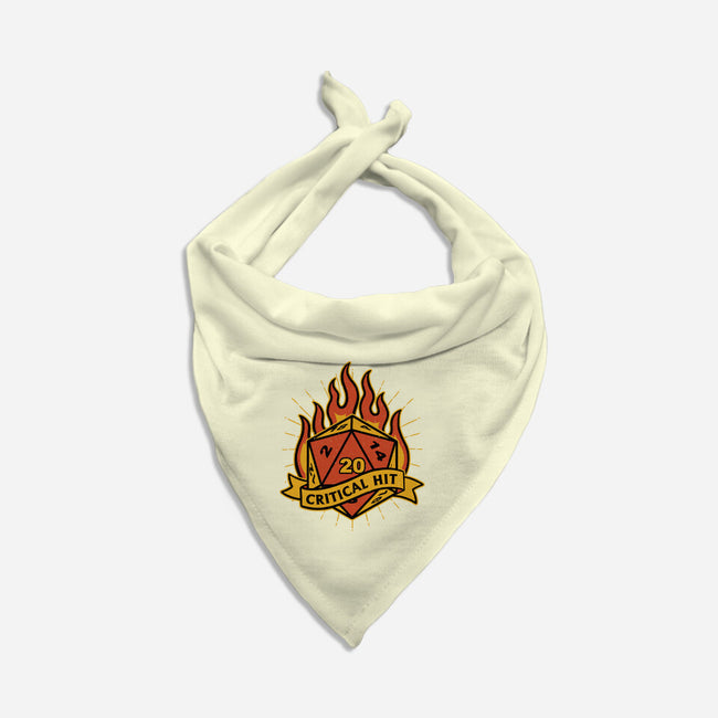 RPG Fire Dice Tattoo-Dog-Bandana-Pet Collar-Studio Mootant