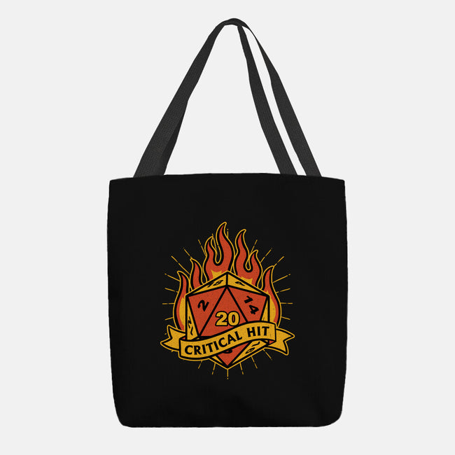 RPG Fire Dice Tattoo-None-Basic Tote-Bag-Studio Mootant