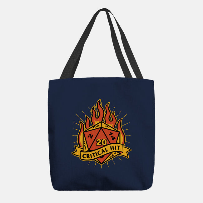 RPG Fire Dice Tattoo-None-Basic Tote-Bag-Studio Mootant