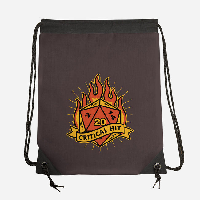 RPG Fire Dice Tattoo-None-Drawstring-Bag-Studio Mootant